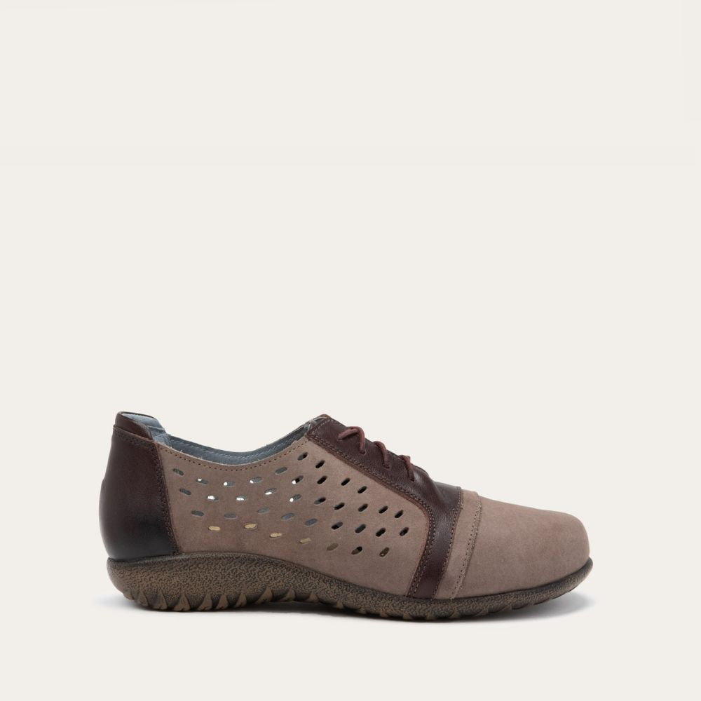 Shiitake Nubuck / Cordovan Lthr,35