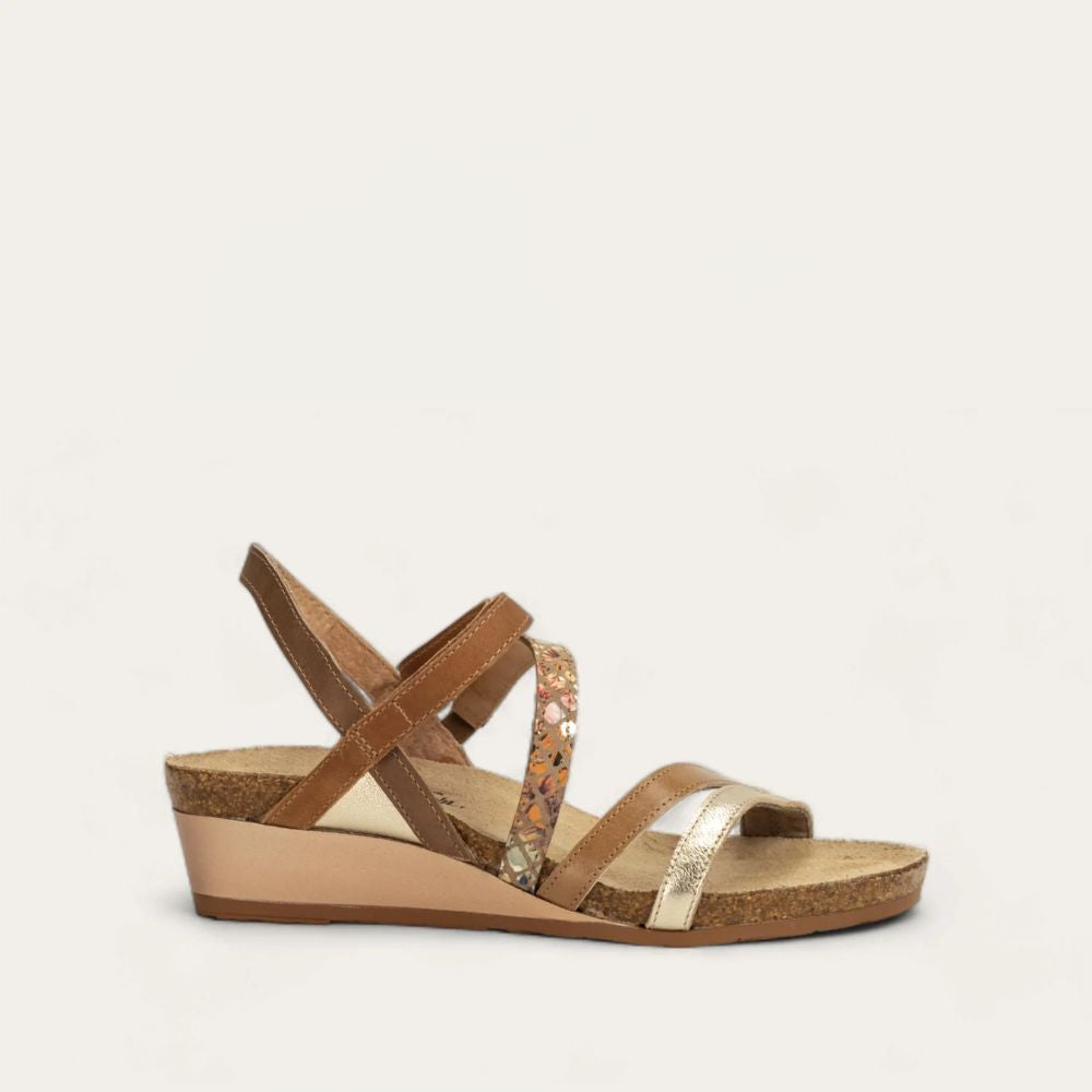 Radiant Gold Lthr/Arizona Tan Lthr/Golden Floral Lthr/Latte Brown Lthr/Oily Bark Nubuck,35