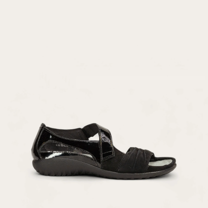 Black Patent/Black Velvet Nubuck,35