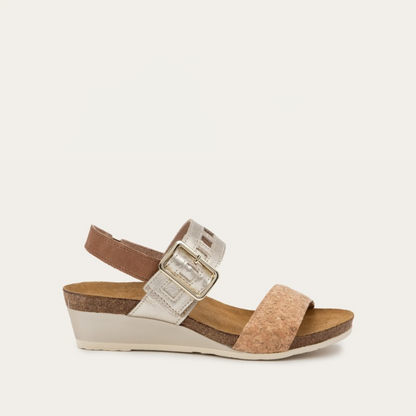 Cork Leather/Radiant Gold Leather/Latte Brown Leather,35