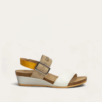 Soft White Lthr/Soft Beige Lthr/Marigold Lthr,35