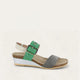 Foggy Gray Lthr/Soft Jade Lthr/Soft Ivory Lthr