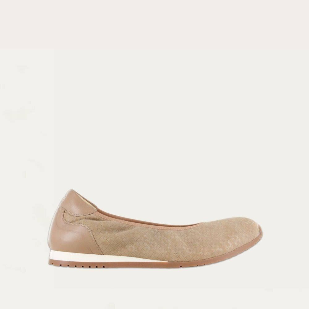 Taupe Woven Suede Combo,35