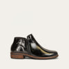 Black Embossed Suede