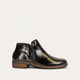 Black Embossed Suede