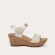 Radiant Gold Leather / Blonde Raffia