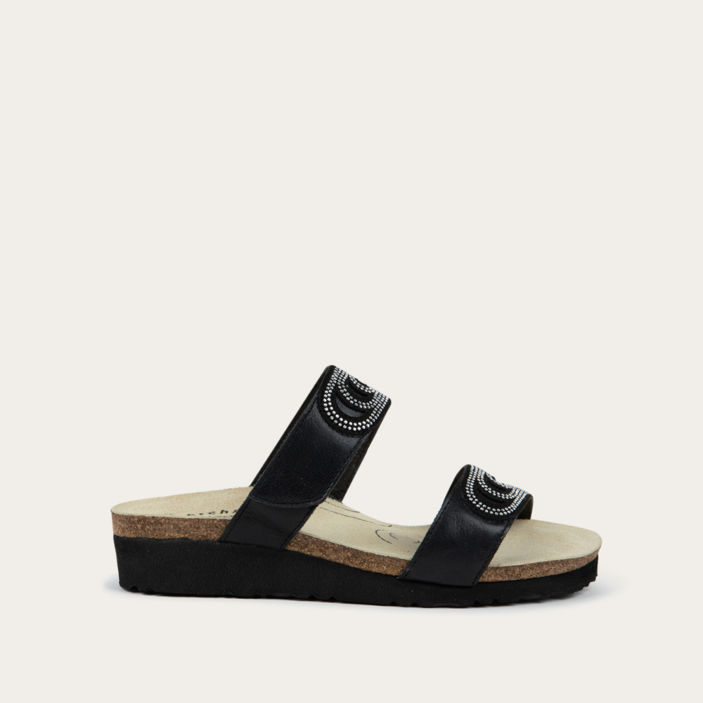 Black Leather/Silver,35