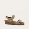 Almond Suede/Soft Ivory Leather