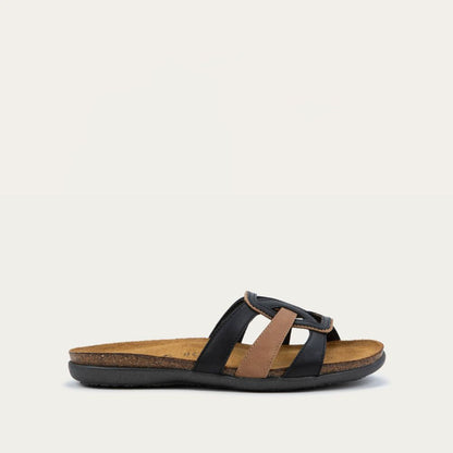 Jet Black / Latte Brown Leather,35