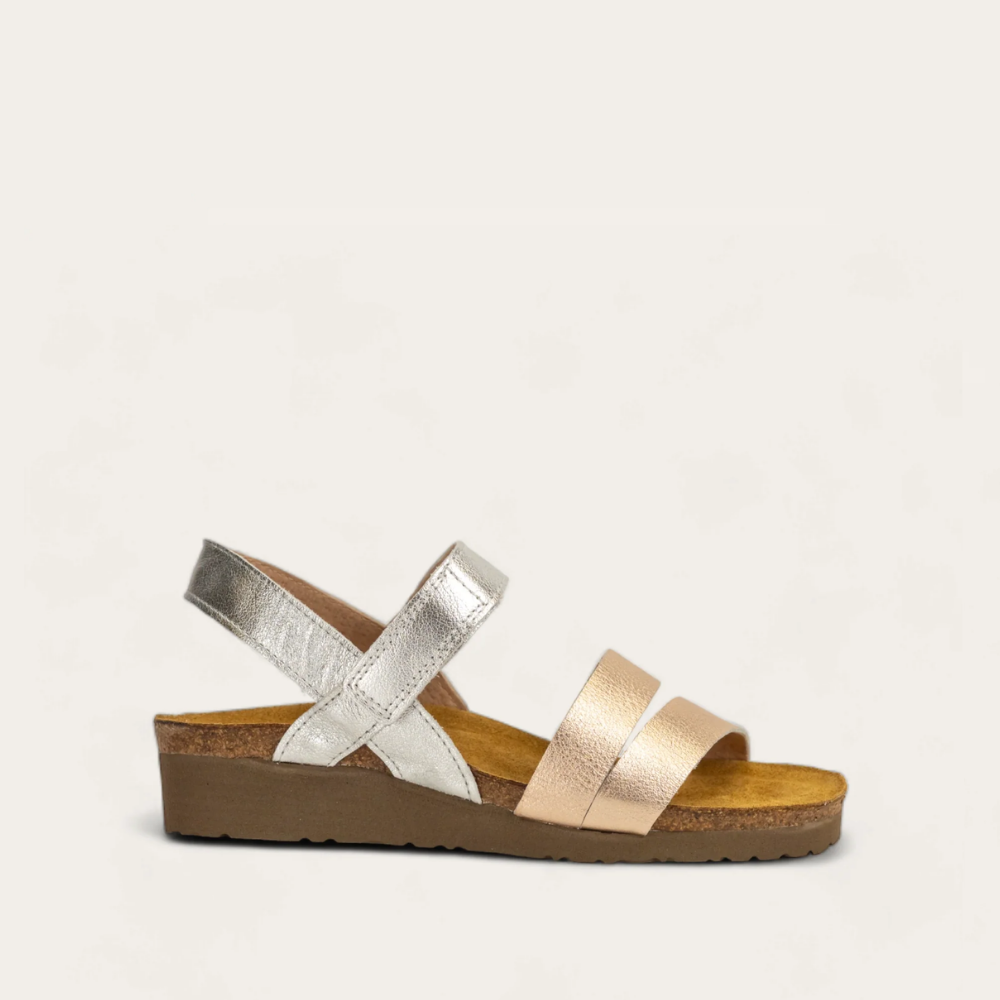 Soft Silver Lthr/Soft Rose Gold Lthr,35