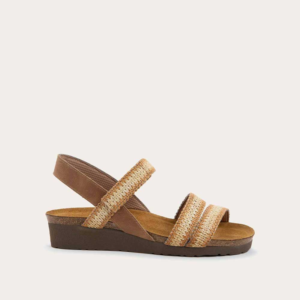 Latte Brown Leather / Latte / Ivory Raffia,35