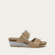 Camel Crinkle Patent Leather