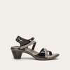 Black Madras Lthr/Black W/ Clear Rhinestones