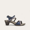 Polar Sea Lthr/Navy W/ Clear Rhinestones