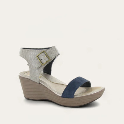 Beige Lizard Lthr/Navy Velvet Nubuck,35
