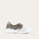 Soft White Lthr/Cheetah Suede/Soft Rose Gold Lthr