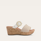 Beige Nubuck/Soft White Lthr