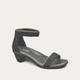 Black Velvet Nubuck/Sterling Lthr/Black W Metal Rivets