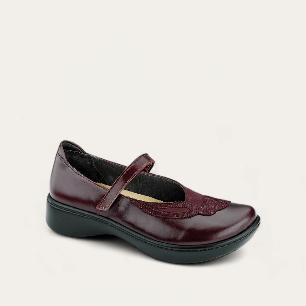 Bourdeaux Lthr/Violet/Reptile,35