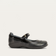 Black Leather/Shiny Black Patent