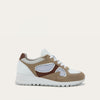 Ivory/White/Brown Combo With White Laces