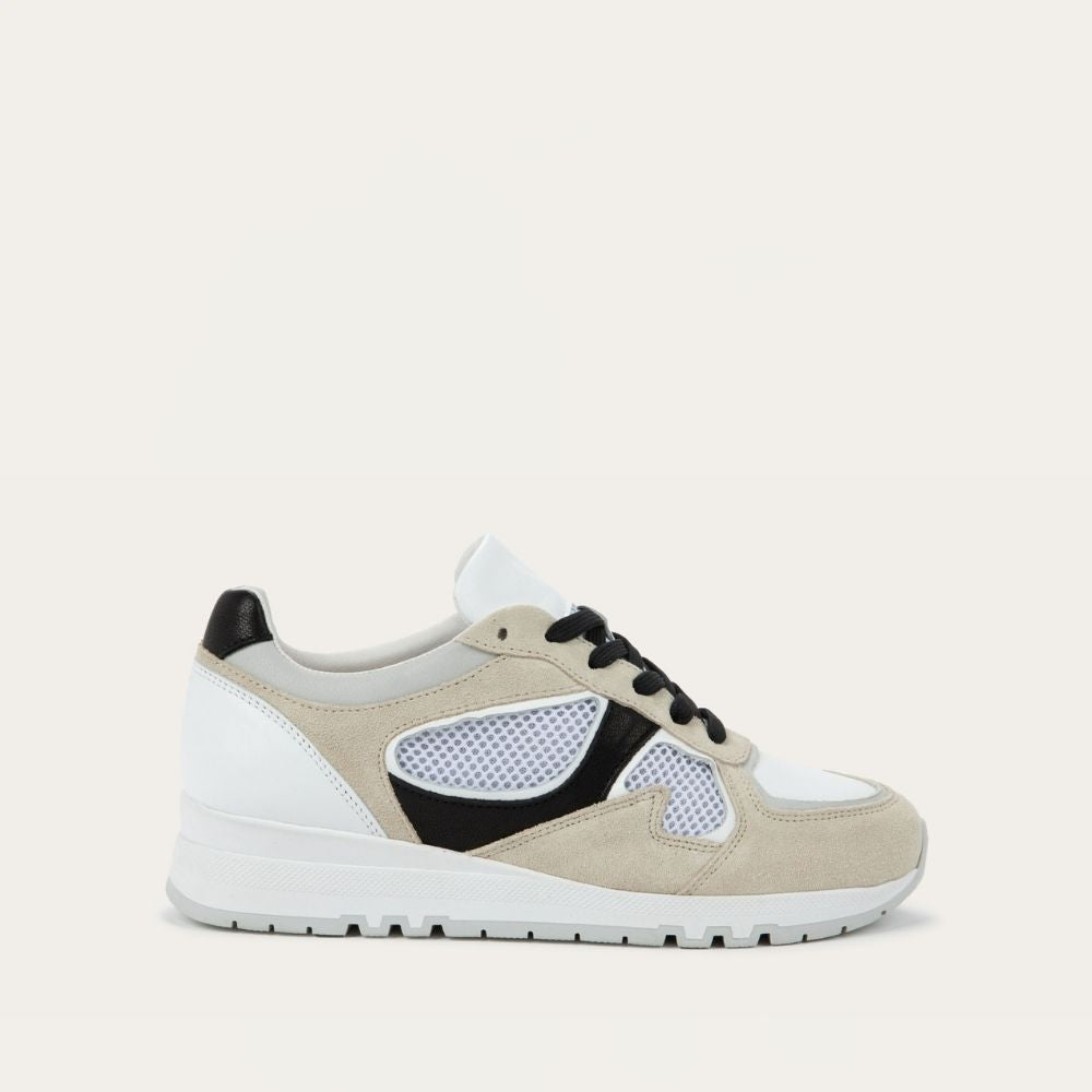 Beige/White/Black Combo With White Laces,35