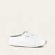 Soft White Lthr/Silver Threads Lthr
