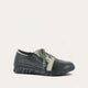 Soft Black Lthr/Beige Lizard Lthr W/ Cheetah Laces