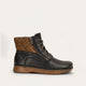 Soft Black Lthr/Antique Brown Suede/Soft Chestnut Lthr