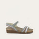 Soft Stone Lthr/Gray Nubuck/Soft Silver Lthr