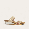 Soft Ivory Lthr/Golden Floral Lthr