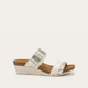Radiant Gold Leather/Ivory Crinkle Patent Leather