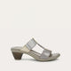 Silver Threads Leather/Radiant Gold Leather/Soft Silver Leather
