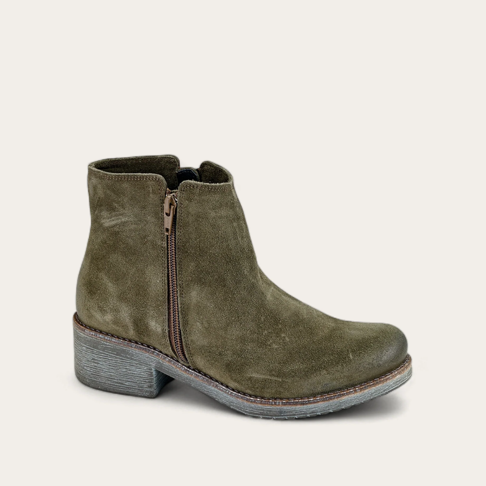 Brushed Oily Olive Suede,35