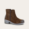 Brushed Seal Brown Suede