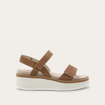 Latte Brown Leather W/ Off White Sole,35