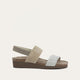 Beige Lizzard Leather/Beige Elastic