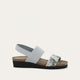 Black/White Python Suede/Light Gray Elastic