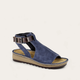 Midnight Blue Suede/Walnut Lthr