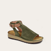 Brushed Oily Olive Suede/Latte Brown Lthr