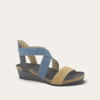 Nude Nubuck/Feathery Blue/French Roast,35