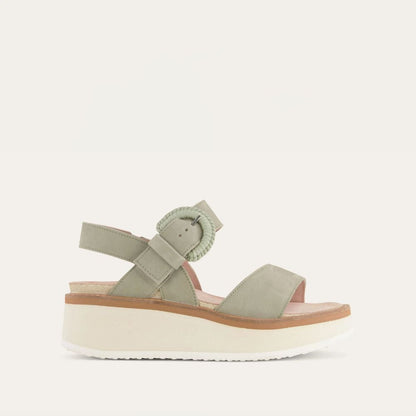Sage Nubuck W/ Off White Sole,35