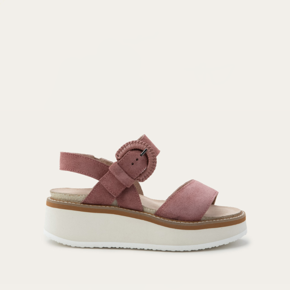Rose Suede W/ Off White Sole,35