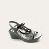 Black Patent/Metallic Road Lthr