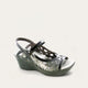 Black Patent/Metallic Road Lthr