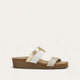Radiant Gold Lthr/Ice Gray Stretch/White Stretch