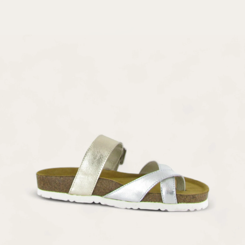 Soft Silver Lthr/Radiant Gold Lthr,35