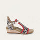 Cheetah Suede/Kiss Red Lthr/Radiant Gold Lthr