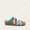 Sky Blue Stretch/Aqua Stretch/Peach Stretch