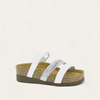 White Pearl Lthr/White Multi Rivets